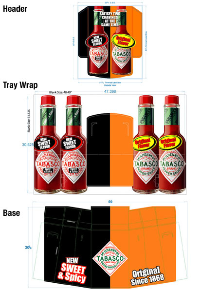 Tabasco Floor Display