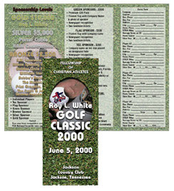 Fellowship of Christian Athletes - Golf Tornament Brochure